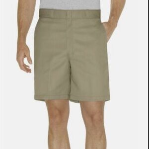 Dickies Men's Relaxed Khaki Twill Work Shorts Size 40 Casual Work 8” Inseam New